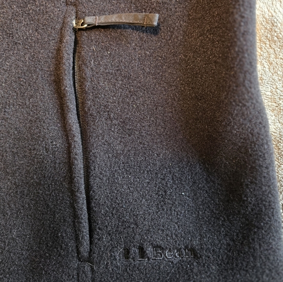 Mens L.L.Bean Polartec Black Fleece Vest - Picture 3 of 5